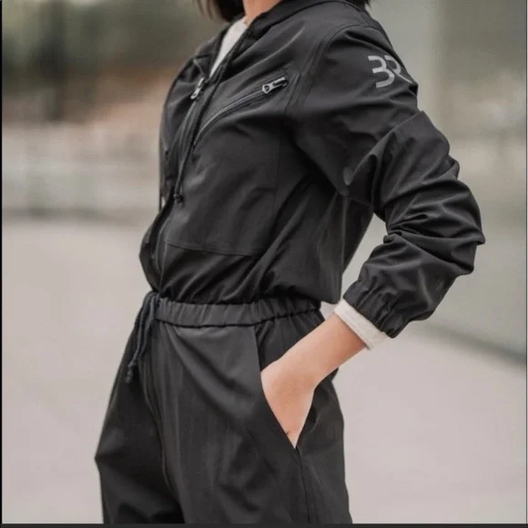 BIOROMPER BLACK HOODED JUMPSUIT UNISEX XL - Picture 6 of 9